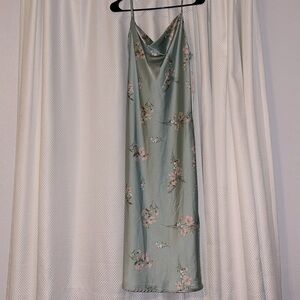 Inspired Hearts Midi Satin Slip Dress